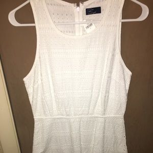 Gap white summer dress knee length